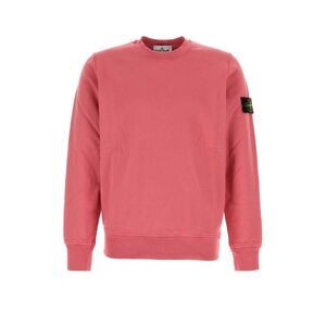 Stone Island Men Pink Cotton Sweatshirt